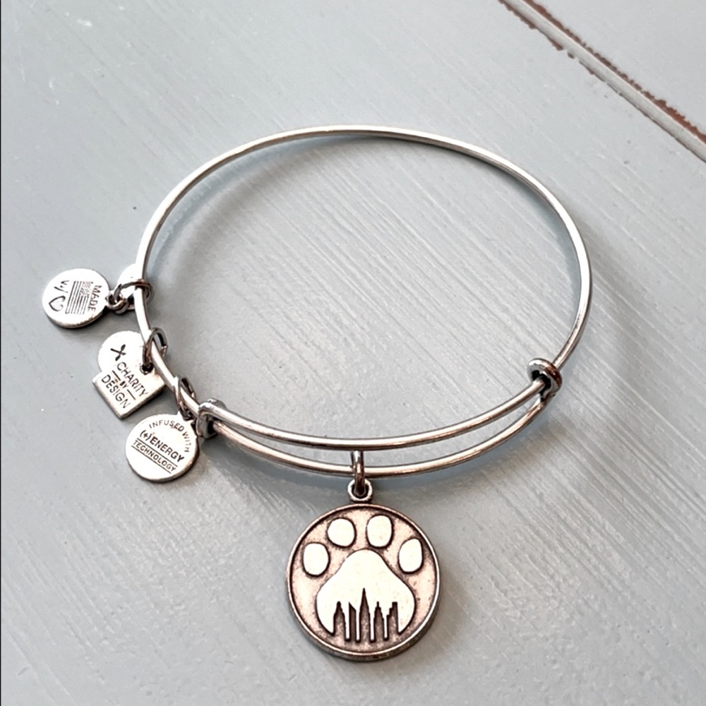 Alex and Ani Paw Prints Bangle